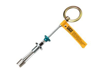 Concrete Wedge Anchor - Installs into 3/4 in. (19mm) hole - Easy grip trigger - Quick release plug - Shielded release cables - 360-degree swiveling D-ring - 3M DBI-SALA 2100085 image 0