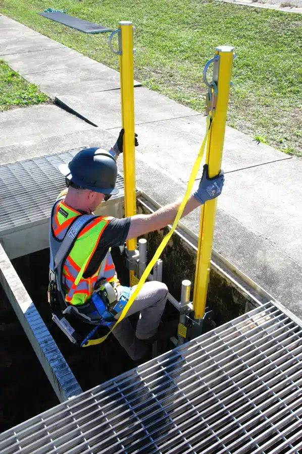 APEX Retractable Ladder Anchor Post - French Creek Safety image 1
