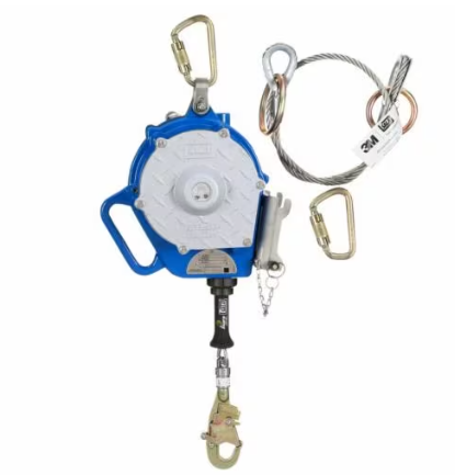 3400150 - 3-Way Retrieval Self-Retracting Lifeline with Bracket, Stainless Steel Cable, Snap Hook, 50 ft - 3M DBI-SALA image 0