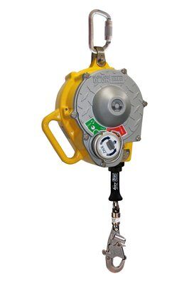 3400932 - Sealed-Blok RSQ (SRL) Self Retracting Lifeline - 50 ft. (15m) - Stainless steel lifeline w/ snap hook - RSQ dual-mode: Fall arrest or descent mode - 4 ft. cable tie-off adaptor image 0