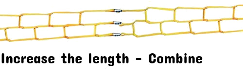 Rollgliss rescue ladder - 8 ft. synthetic web rescue ladder - Staggered rigid steps - Combine to increase ladder length - Includes (3) carabiners - 3M DBI-SALA 8516294 image 2