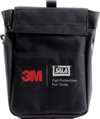 1500125 - Tool Pouch with D-rings &amp; 2 retractors - ( 7.5 in. x 11 in. ) - For storage &amp; tethering of tools - Multiple inner pockets - Belt loops - Retractors - 5 lb. capacity - 3M DBI-SALA image 0