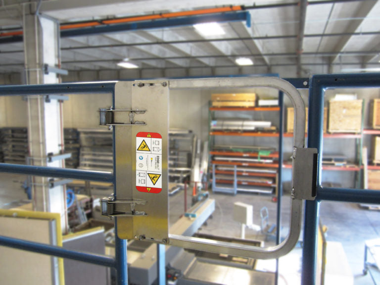 Aluminum Ladder Safety Gate - For Corrosive Environments - Passive fall protection safety gate - PS DOORS LSG-ALU image 0