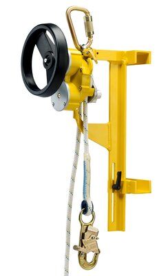 Rollgliss R550 Ladder Rung Bracket - Attaches R550 rescue device to ladder rungs - Incremental adjustment handle - Simple detent-style mount - Powder coated steel - 3M DBI-SALA 3320014 image 1