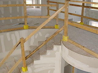 Safety Boot Guardrail System - Reusable guardrail system - Eliminates bracing - Create instant toeboards - Temporary rail construction - Exceeds OSHA guardrail regs  - Made in the USA - Safety Maker SB001 image 3