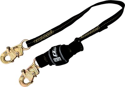 4ft. Arc flash Shock Absorbing Lanyard - EZ-Stop FR single-leg web lanyard – User-friendly snap hooks on each end – Fire resistant, Anti-static &amp; arc flash rated – Reflective materials – 3M DBI-SALA 1246304 image 0