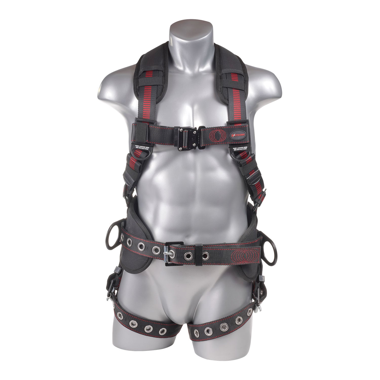 Kapture Epic 5-Point Full Body Harness, Padded, 3 D-Rings, QC Chest, TB Legs (ANSI) - KStrong image 0