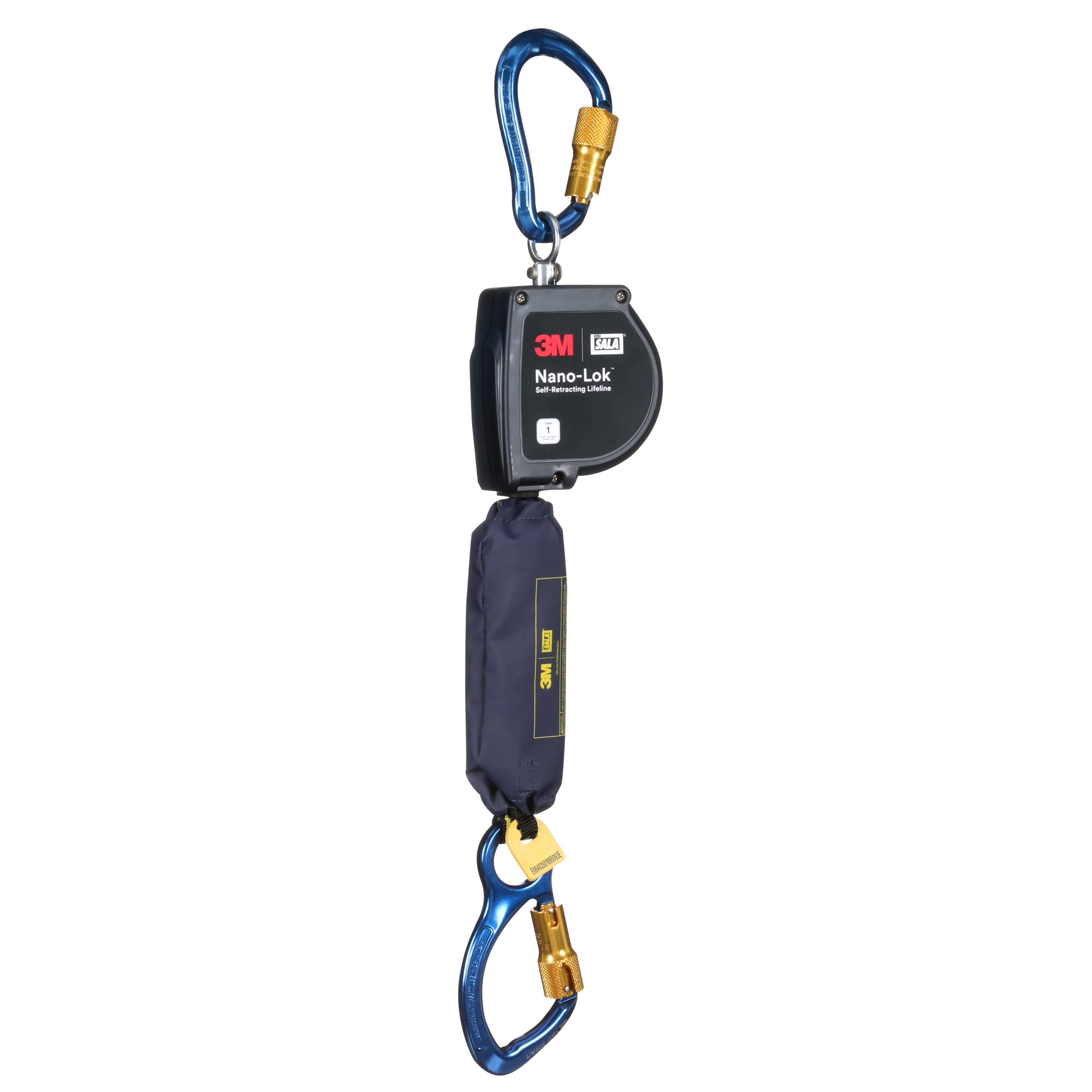 Nano-Lok XL Self-Retracting Lifeline with Aluminum Carabiner, Web, Aluminum Carabiner, 11 ft., Class 1 ANSI - 3M DBI-SALA 3100593 image 0