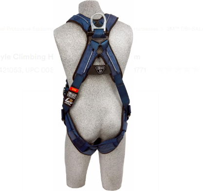 DBI-SALA 1110201 Exofit XP Harness with Back and Front D-Rings, Tongue Buckle Leg Straps SIZE: MEDIUM image 1