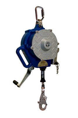3400926 - Sealed-Blok (SRL) Self Retracting Lifeline - 50 ft. (15m) - 3-way Emergency Retrieval System - Stainless steel cable lifeline - Swiveling Stainless Steel Snap Hook - Quick-mount bracket - 4 ft. cable tie-off adaptor w/ carabiner image 0