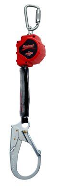 3100427  - Protecta (SRL) Self Retracting Lifeline - 11 ft. (3.3m) - Polyester web lifeline w/ steel rebar hook - Thermoplastic housing - Anchorage carabiner image 0