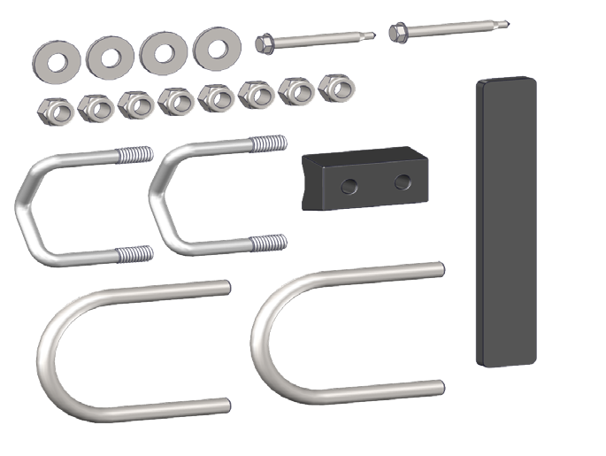 Replacement Hardware Kit For EdgeHalt Ladder Safety Gate 515845 image 0