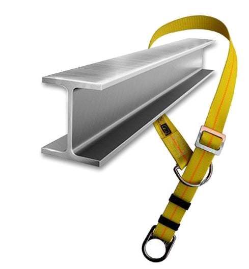 Web Tie-off Adapter - Pass-thru style adjustable tie-off adapter - Polyester webbing - High strength steel D-ring - 3M DBI-SALA 1002103 1002106 image 1