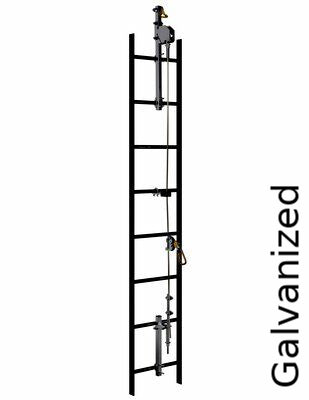 Lad-Saf Vertical Lifeline (VLL) System - 1 x 7 swaged galvanized cable (3/8 in.) - Cable guide per 30ft. - Ideal for ladders &amp; billboards - X2 &amp; X3 sleeve sold separately - 3M DBI-SALA image 0