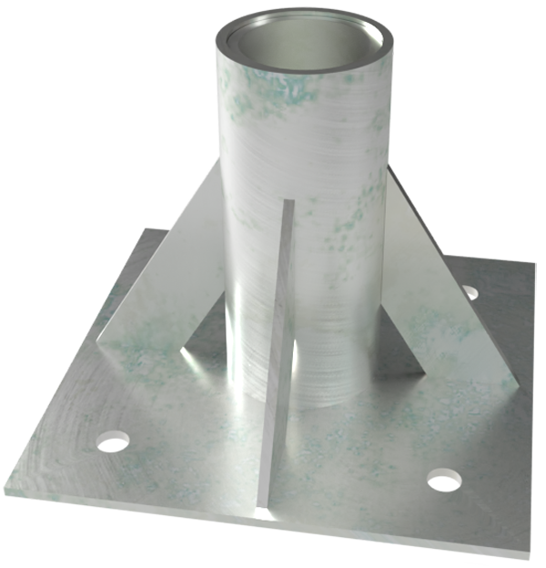 PD7 Floor Mount Sleeve Davit Base - French Creek Fall Safety image 0