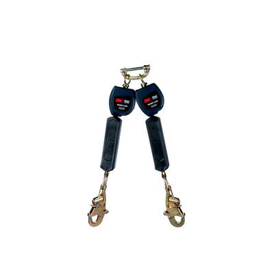 3101278 - 3M DBI-SALA Nano-Lok Twin-Leg Quick Connect Self Retracting Lifeline, with Swivel Snap Hook and Single Pin Connector image 0