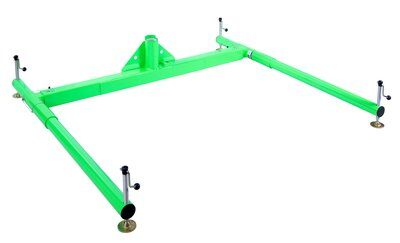 3-Piece Davit Base, Width adjusts from 70 - 97 in. -  Compatible w/ either 42.5 in. or 27.5 in. max offset davit mast - Foot level height adjustment - 3M DBI-SALA 8518008 image 0