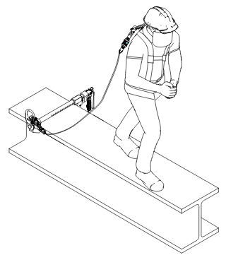 Fixed Beam Anchor - Reusable beam anchor - Installs into steel I-beam - Use in any direction - Swiveling steel D-ring - Detent-style attachment - 3M DBI-SALA 2108406 2108407 2108408 2108410 image 2
