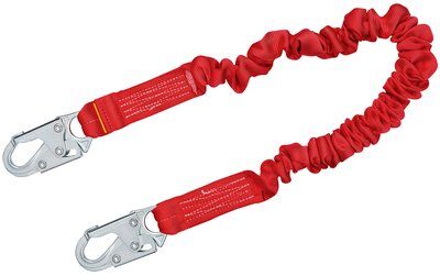 1340101 - PRO Stretch Lanyard, 6 ft. Single Leg - Connections: Snap Hook / Snap Hook image 0
