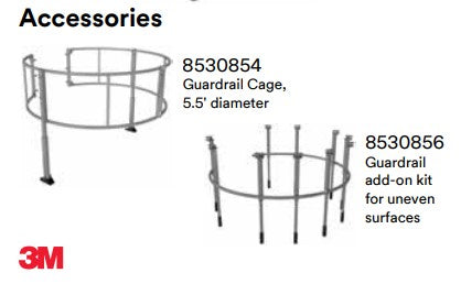 Guardrail Cage, 5.5' diameter - additional Guardrail add-on kit for uneven surfaces also available - 3M 8530854 image 0