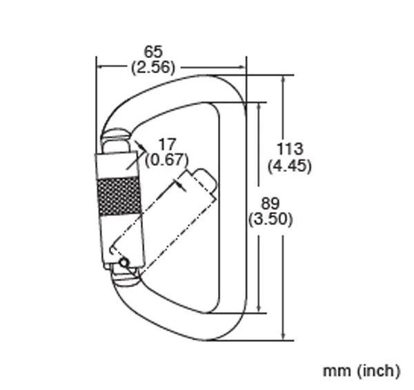 354-4SS Stainless Steel Twist-Lock Carabiner - French Creek Fall Safety image 1