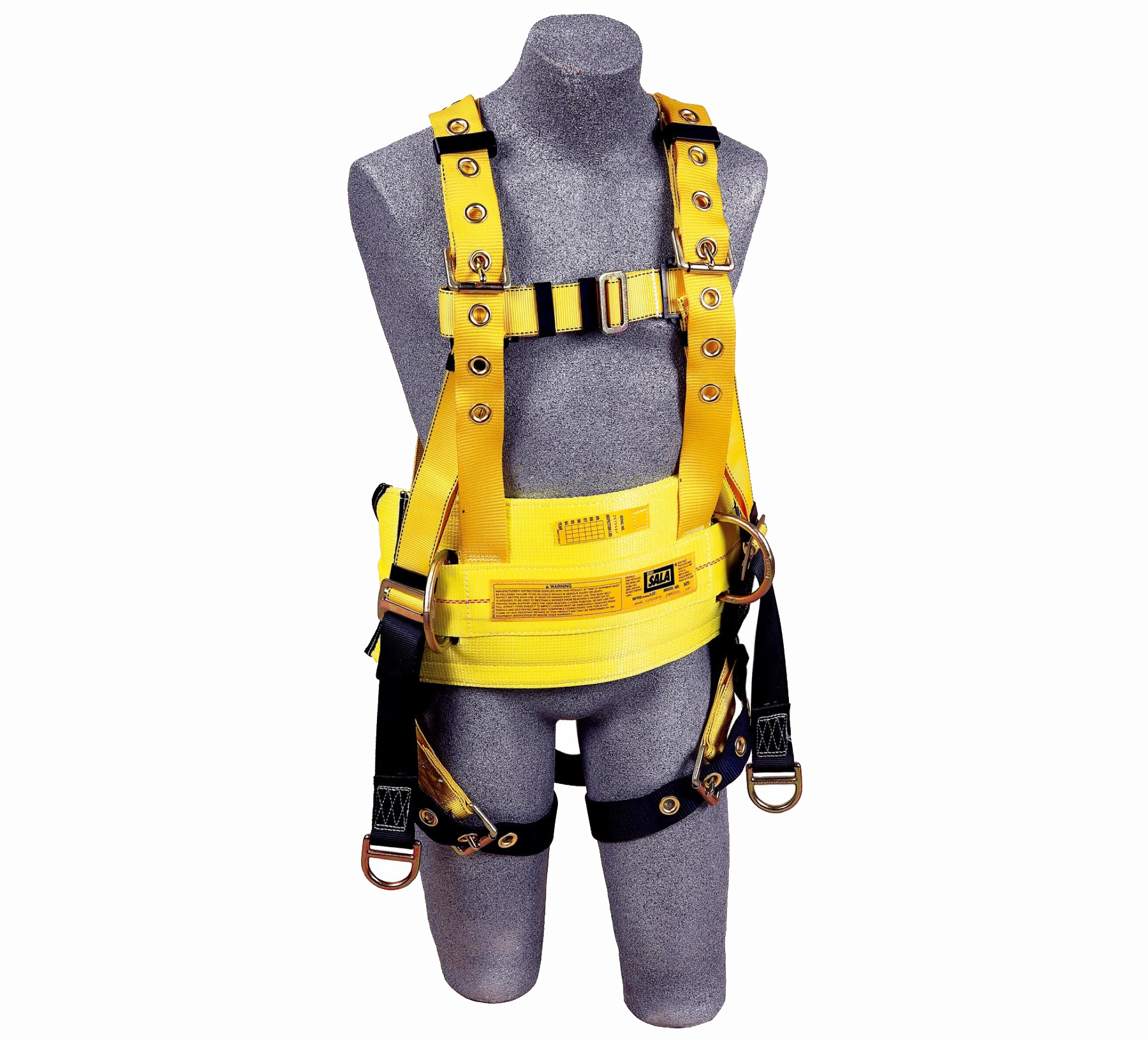 Derrick Positioning Belt with Tongue Buckle Harness Connector, Yellow, Universal - 3M DBI-SALA 1003220-1003221-1003222 image 1