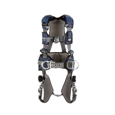 Sewn in Hip Pad & Belt Blue/Gray Small 1113121 Construction Harness Alum Back/Side D-Rings DBI/Sala Exofit NEX Locking Quick Connect Buckles