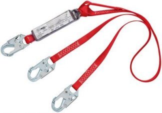 3M™ PROTECTA® PRO™ Pack 100% Tie-Off Shock Absorbing Lanyard 1342001, 1 EA 3M Product Number 1342001, 3M ID 70007704771 - 6 ft. (1.8m) web double-leg 100% tie-off with snap hooks at each end.