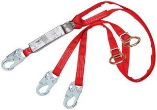 3M™ PROTECTA® PRO™ Pack Tie-Back 100% Tie-Off Shock Absorbing Lanyard 1342200, 1 EA 3M Product Number 1342200, 3M ID 70007700431 - 6 ft. (1.8m) web double-leg 100% tie-off with adjustable D-ring for tie-back and snap hooks at each end.