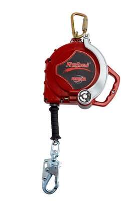 3M™ PROTECTA® Self Retracting Lifeline - Retrieval 3591001, Red, 50 ft. (15.2 m), 1 EA - 50 ft. (15.2m) of 3/16" (5mm) stainless steel wire rope with 3-way emergency retrieval winch, swiveling snap hook, aluminum housing and anchorage carabiner.