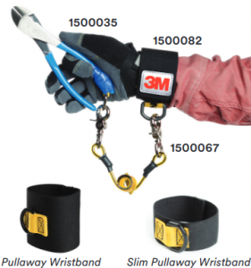 3M DBI-SALA Fall Protection For Tools,1500083,Adjustable Elastic Wristband w/D-Ring Conforms To Users Wrist Size To Easily Tether Off Tools,10-Pack JH Williams Tool Group WB-ADJ-10PK