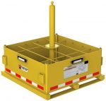3M™ DBI-SALA® FlexiGuard™ Jib Base Counterweight 8530621, Yellow Zinc, 1 EA 3M Product Number 8530621, 3M ID 70007499349 - Counterweight EMU™ base for flat surfaces, add your own concrete for 5,000 lbs. (2,268 kg) anchor.